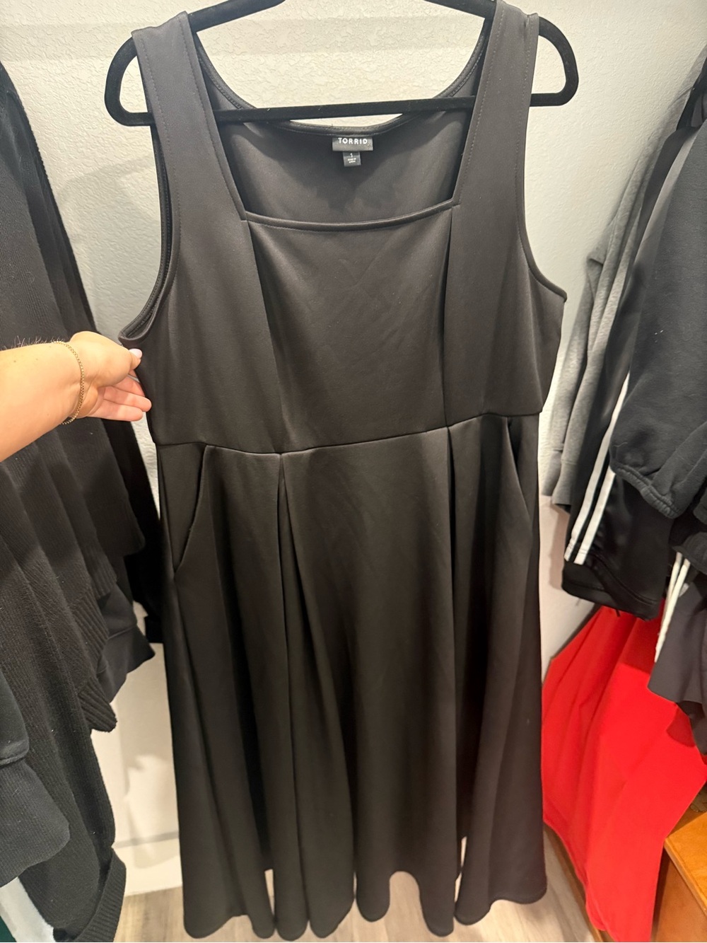 torrid Black Sleeveless Fit & Flare Dress